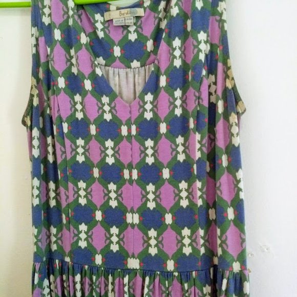 Vintage dress with purple diamonds - Picture 3 of 3